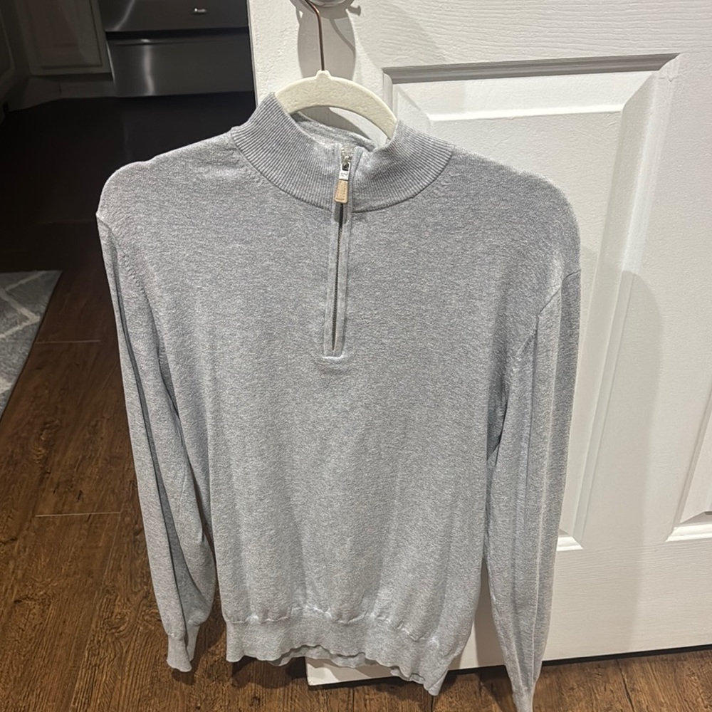 Peter Millar Men's Gray Sweater